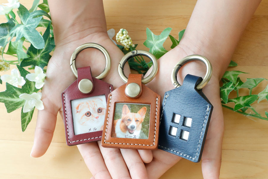 ペット遺毛　キーホルダー　ケース　